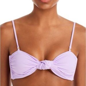 Agua Bendita Lucille Swim Top in Lilac Size XLarge NWT